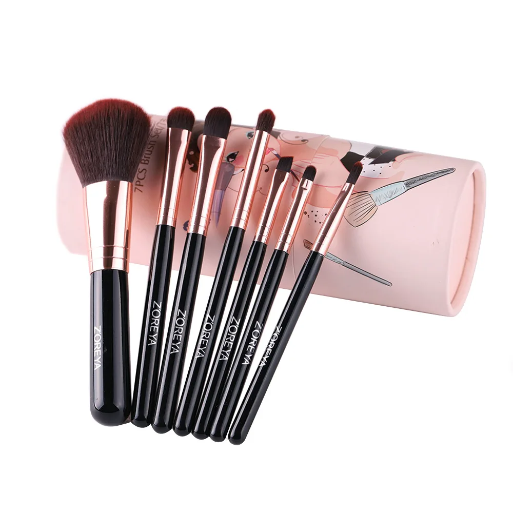 ZOREYA Brand 7pcs Make Up Brush Set with Pink Bucket Classic Black Makeup Brushes Eye Shadow Eyeliner Eye Brow Cosmetic Tools
ZOREYA Brand 7pcs Make Up Brush Set with Pink Bucket Classic Black Makeup Brushes Eye Shadow Eyeliner Eye Brow Cosmetic Tools