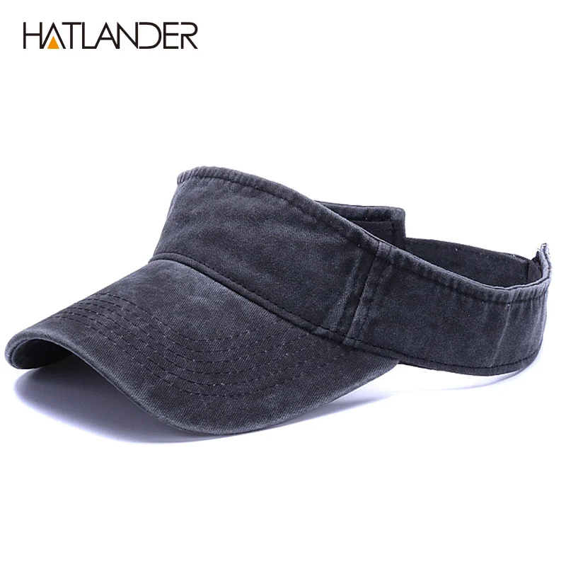 HATLANDER Washed cotton sun hats for men women summer visor cap solid sports hats tennis cap outdoor fishing hat empty top cap
HATLANDER Washed cotton sun hats for men women summer visor cap solid sports hats tennis cap outdoor fishing hat empty top cap