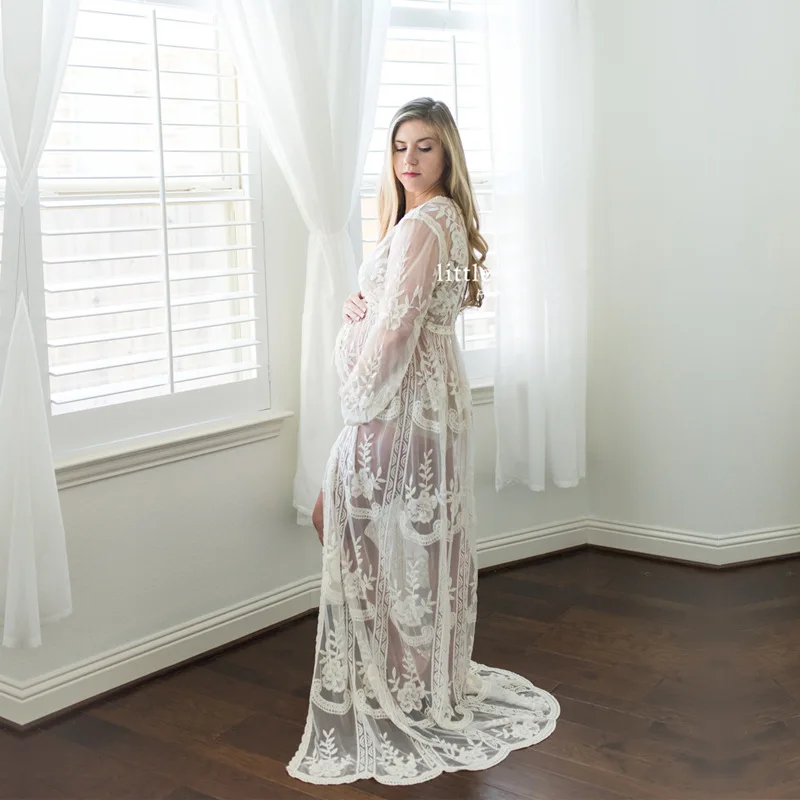 Long Sleeve Maternity Dresses For Photo Shoot Sexy Lace Maxi Gown Maternity Photography Prop Women Clothes 2019 Pregnancy Dress
Long Sleeve Maternity Dresses For Photo Shoot Sexy Lace Maxi Gown Maternity Photography Prop Women Clothes 2019 Pregnancy Dress