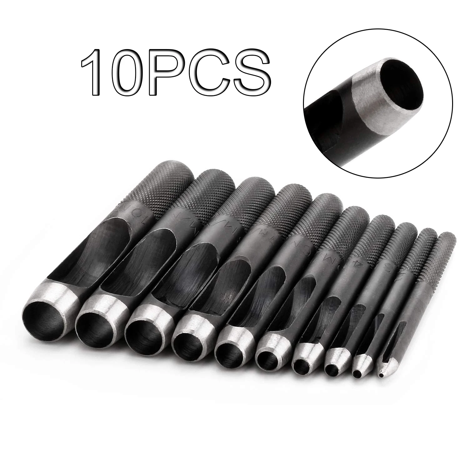 10PCS Steel Hollow Hole Punching Leather Gasket Hollow Punch Set Gasket Belt Hole Hand Hole Punching Accessories Craft Tool
10PCS Steel Hollow Hole Punching Leather Gasket Hollow Punch Set Gasket Belt Hole Hand Hole Punching Accessories Craft Tool