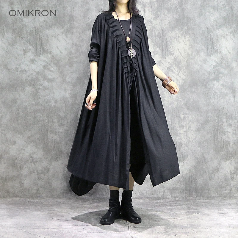 OMIKRON Spring Autumn Plus Size Top Quality Designer Original Long Coat Cardigans Women Cotton Linen Jackets Windbreaker Outwear
OMIKRON Spring Autumn Plus Size Top Quality Designer Original Long Coat Cardigans Women Cotton Linen Jackets Windbreaker Outwear
