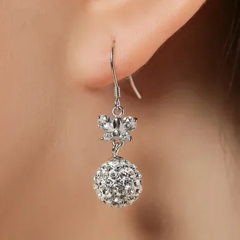 Silver Earring 2017 New Fashion Shambhala Shiny Crystal 925 Sterling Silver Drop Earrings for Women Christmas Gift Wholesale
Silver Earring 2017 New Fashion Shambhala Shiny Crystal 925 Sterling Silver Drop Earrings for Women Christmas Gift Wholesale