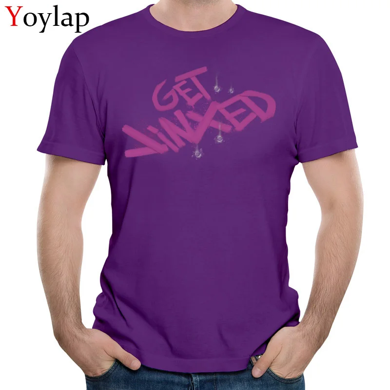 Discount Family T Shirt Short Sleeve Pure Cotton Get Jinxed Round Collar Student Tops T Shirt Customized Summer Fall Tee-Shirt purple