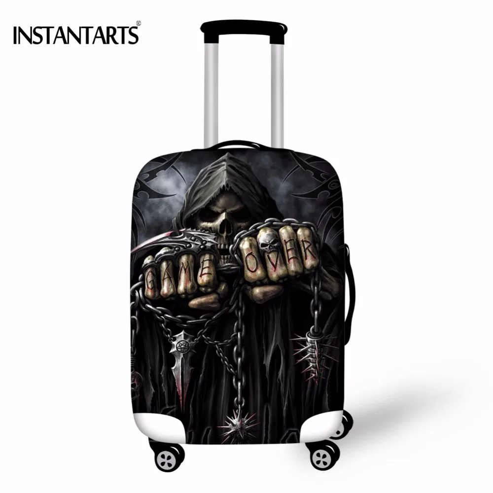INSTANTARTS Cool Skull Rock Band Print Luggage Protect Cover for 18-30 Inch Trolley Suitcase Elastic Wateproof Dust Rain Covers
INSTANTARTS Cool Skull Rock Band Print Luggage Protect Cover for 18-30 Inch Trolley Suitcase Elastic Wateproof Dust Rain Covers