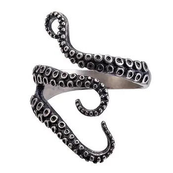 High Quality New Real Solid 925 Sterling Silver Gothic Punk Octopus Finger Ring Opened Adjustable Rings Vintage Jewelry
High Quality New Real Solid 925 Sterling Silver Gothic Punk Octopus Finger Ring Opened Adjustable Rings Vintage Jewelry