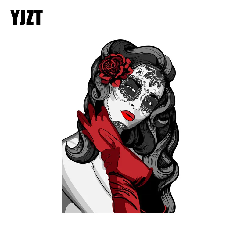 YJZT 9.6CM*14.1CM Mexican Calavera Woman Skull Body Decal Car Sticker Accessories 6-2298
YJZT 9.6CM*14.1CM Mexican Calavera Woman Skull Body Decal Car Sticker Accessories 6-2298