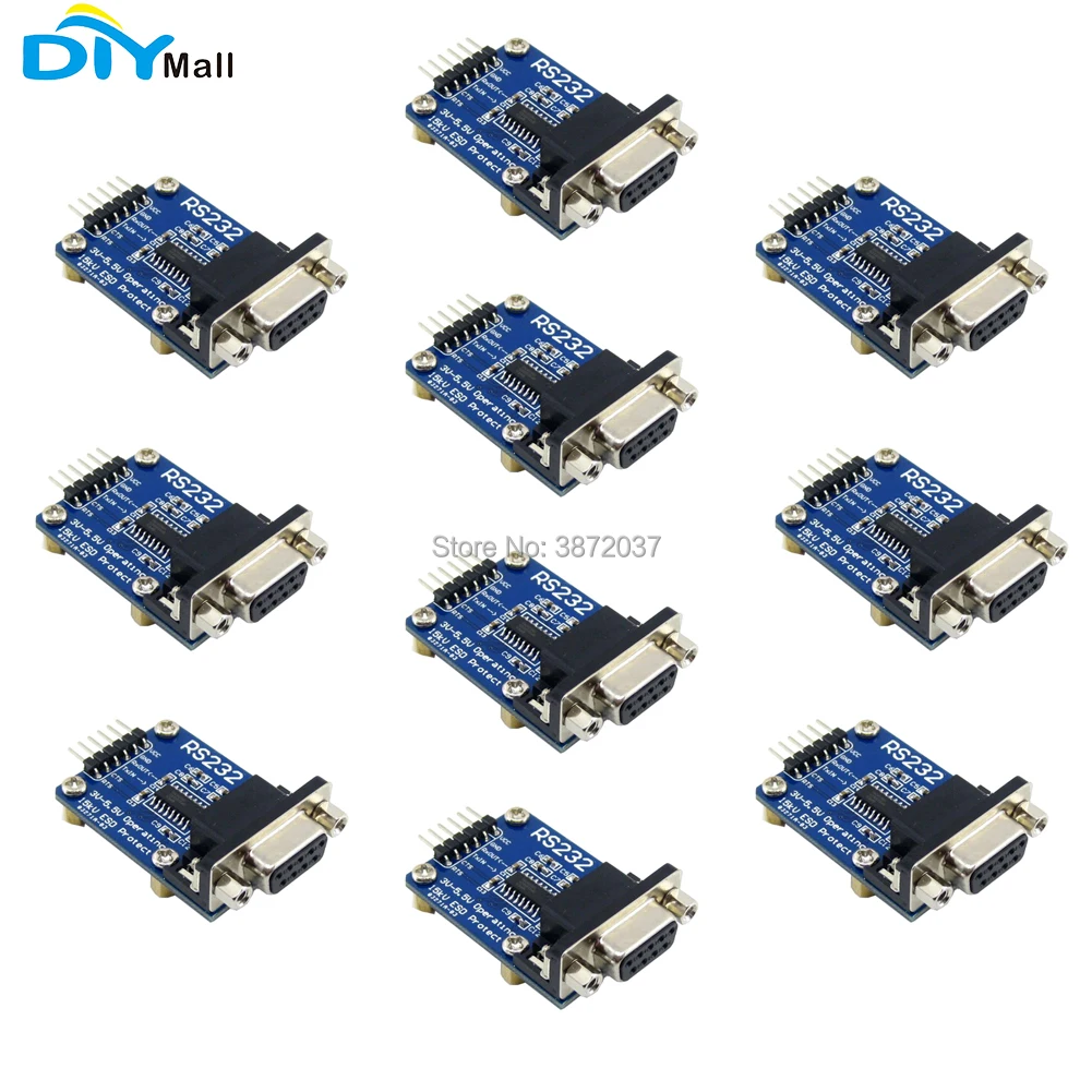 10pcs/lot DIYmall for Waveshare SP3232 RS-232 UART RS232 to TTL Transceiver DB9 Connector RS232 Board
10pcs/lot DIYmall for Waveshare SP3232 RS-232 UART RS232 to TTL Transceiver DB9 Connector RS232 Board