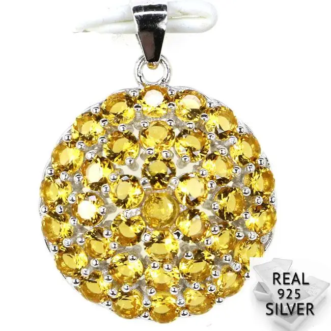 Guaranteed Real 925 Solid Sterling Silver 2.8g Ravishing Top Golden Citrine, CZ Woman's Present Pendant 27x25mm
Guaranteed Real 925 Solid Sterling Silver 2.8g Ravishing Top Golden Citrine, CZ Woman's Present Pendant 27x25mm