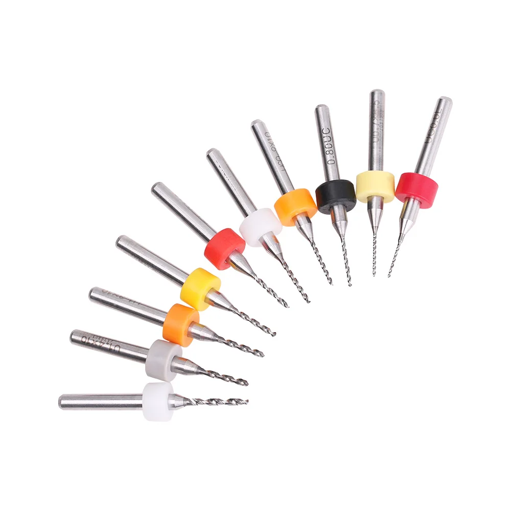10Pcs New 0.6-1.5mm PCB Steel Carbide Mini Drill Bit Tungsten for Machine Engraving Tool Parts Print Circuit Board Drill Bits
10Pcs New 0.6-1.5mm PCB Steel Carbide Mini Drill Bit Tungsten for Machine Engraving Tool Parts Print Circuit Board Drill Bits