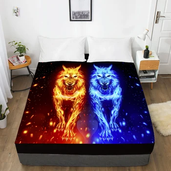 3D Print Custom Bed Sheet With Elastic,Fitted Sheet Queen/King,Animal fire wolf Mattress Cover 160x200/150x200,drop ship
3D Print Custom Bed Sheet With Elastic,Fitted Sheet Queen/King,Animal fire wolf Mattress Cover 160x200/150x200,drop ship