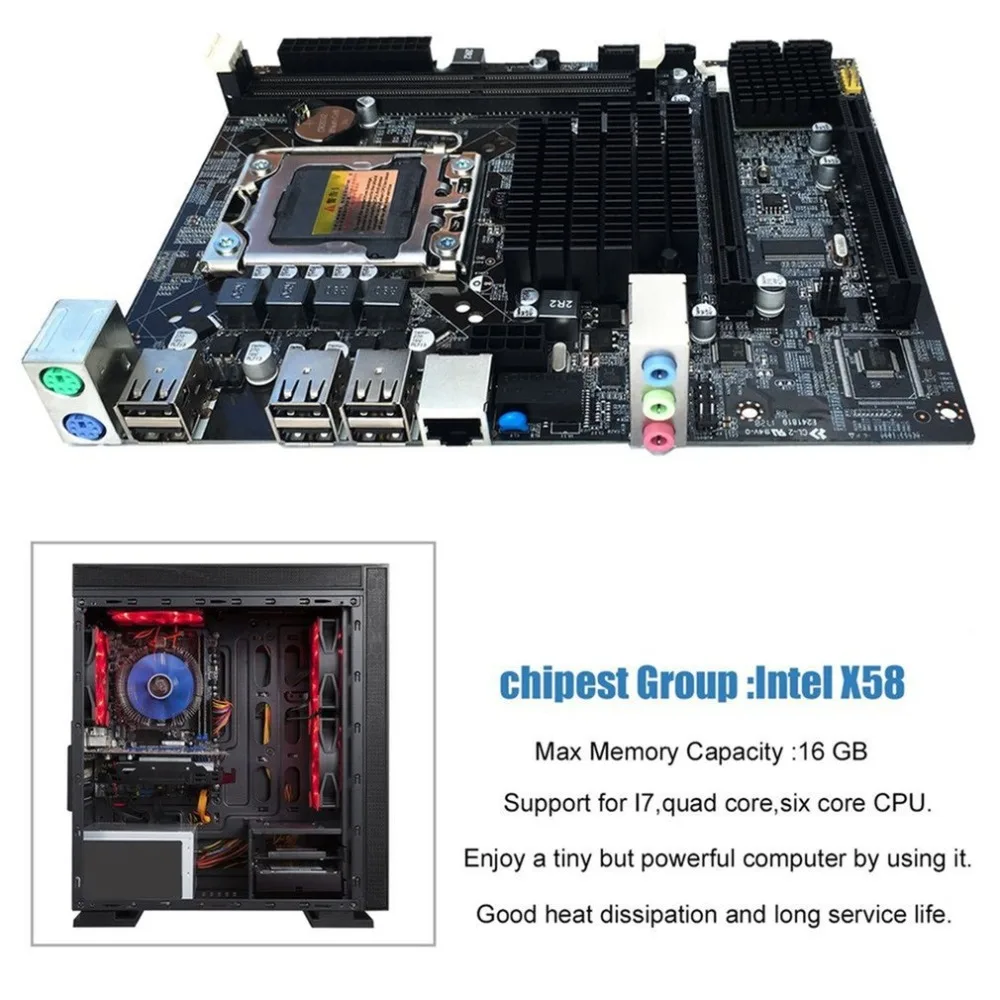(Ship From RU) Desktop Motherboard Computer Mainboard For X58 LGA 1366 DDR3 16GB Support ECC RAM Wholesale
(Ship From RU) Desktop Motherboard Computer Mainboard For X58 LGA 1366 DDR3 16GB Support ECC RAM Wholesale