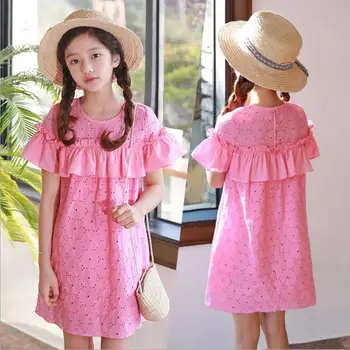 2019 Korean style girls ruffles dress hollow out fashion summer girls dresses 3-8t B578
2019 Korean style girls ruffles dress hollow out fashion summer girls dresses 3-8t B578