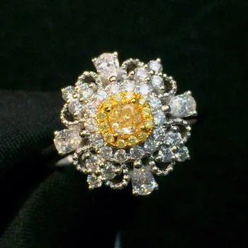 Fine Jewelry Real Pure 18 K Gold 100% Natural Yellow Diamond 0.25ct Wedding Engagement Female Rings for Women Fine Diamonds Ring
Fine Jewelry Real Pure 18 K Gold 100% Natural Yellow Diamond 0.25ct Wedding Engagement Female Rings for Women Fine Diamonds Ring