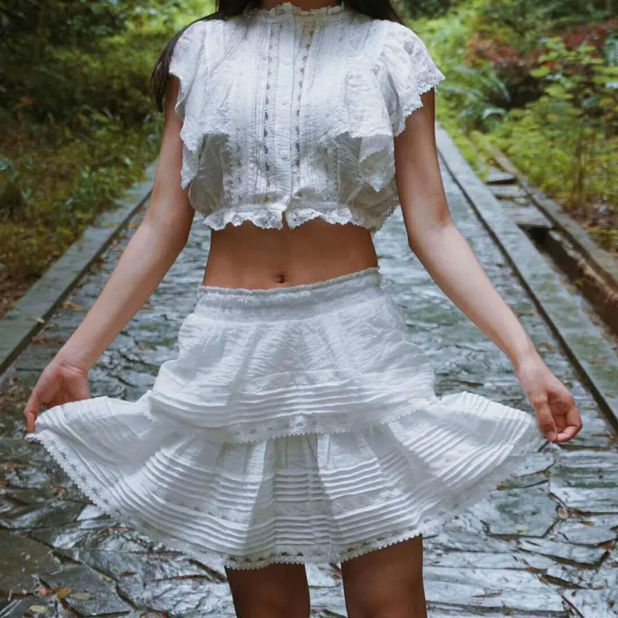 2019 New Arrival Women 2 Pieces Set Sexy White Top and Mini Skirt 2 Piece Outfits for Women White Sets Holiday and Vocation Sets
2019 New Arrival Women 2 Pieces Set Sexy White Top and Mini Skirt 2 Piece Outfits for Women White Sets Holiday and Vocation Sets