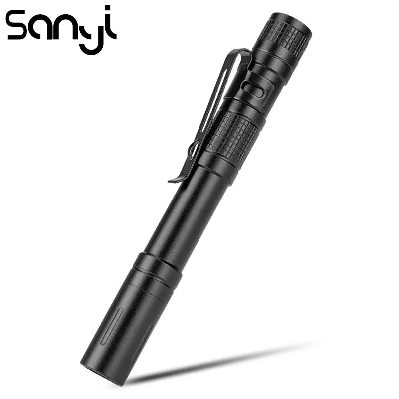 SANYI Mini Pocket Penlight 3800LM Power by 2*AAA Battery Flashlight Torch Camping Outdoor Working Light Lamp
SANYI Mini Pocket Penlight 3800LM Power by 2*AAA Battery Flashlight Torch Camping Outdoor Working Light Lamp