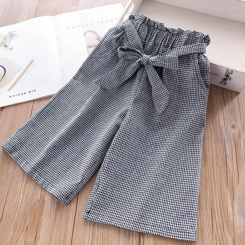 Toddler Girl Plaid Wide Leg Pants Kids Summer Casual Wholesale Lots Bulk Clothes Little Girl Calf Length Trousers With Bow
Toddler Girl Plaid Wide Leg Pants Kids Summer Casual Wholesale Lots Bulk Clothes Little Girl Calf Length Trousers With Bow