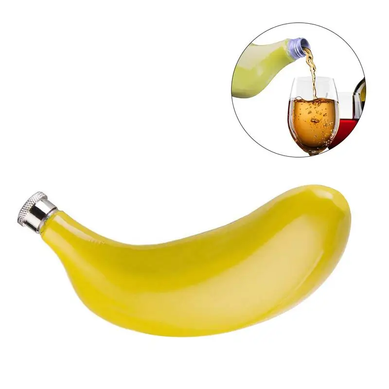 Creative 5 Oz Banana Shaped Jug Wine Pot Stainless Steel Vodka Whiskey Hip Flask for KTV Bar Drinkware Men Gift Set
Creative 5 Oz Banana Shaped Jug Wine Pot Stainless Steel Vodka Whiskey Hip Flask for KTV Bar Drinkware Men Gift Set