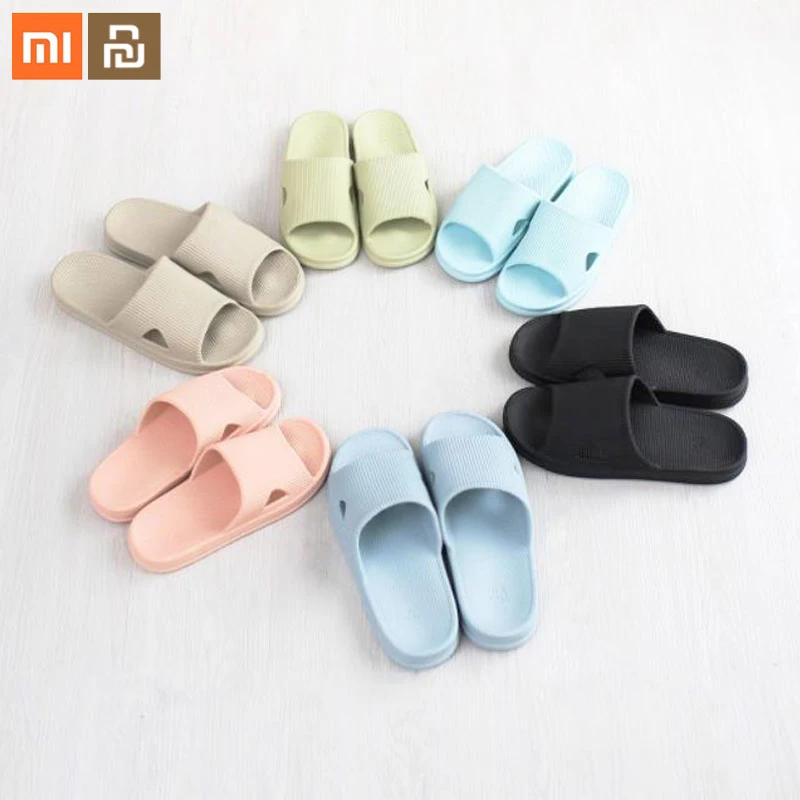 Xiaomi ecological chain bathroom non-slip light slippers Home indoors shoes soft EVA wear-resistant waterproof shower slipper |