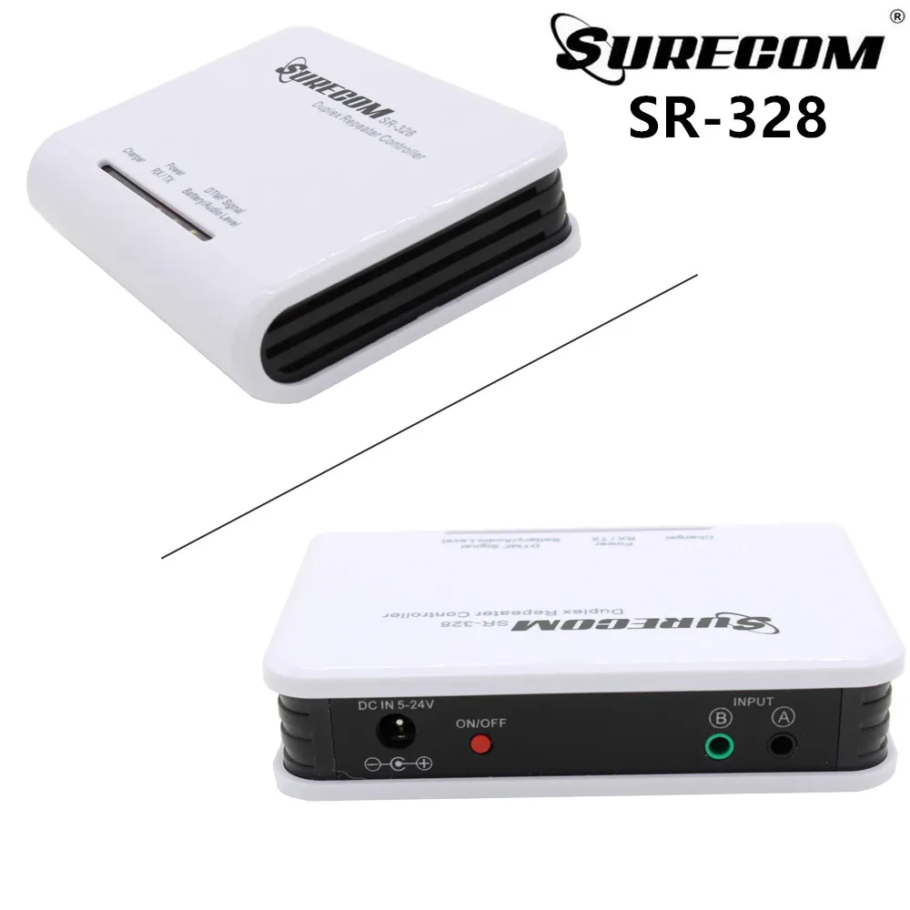SURECOM SR-328 Two Way Radio Duplex Repeater Controller with 2PCS Connect Cable for BaoFeng UV-5R UV-B5 UV-82 TYT TH-UV8000D
SURECOM SR-328 Two Way Radio Duplex Repeater Controller with 2PCS Connect Cable for BaoFeng UV-5R UV-B5 UV-82 TYT TH-UV8000D