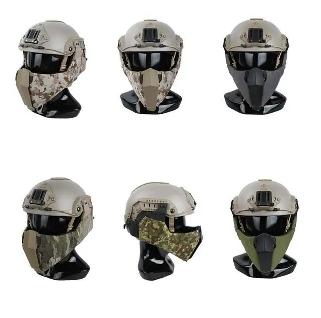 NEW Mandible Tactical Guide Rail Connection Half Face Mask for OC Highcut Helmet
NEW Mandible Tactical Guide Rail Connection Half Face Mask for OC Highcut Helmet