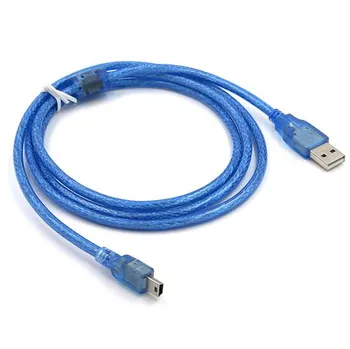 3M 5M 10M 10FT 16FT 33FT High quality shielded USB 2.0 to Mini 5 pin M/M data Cable Blue A Male To 5P B Male For mp3 mp4 GPS Car
3M 5M 10M 10FT 16FT 33FT High quality shielded USB 2.0 to Mini 5 pin M/M data Cable Blue A Male To 5P B Male For mp3 mp4 GPS Car
