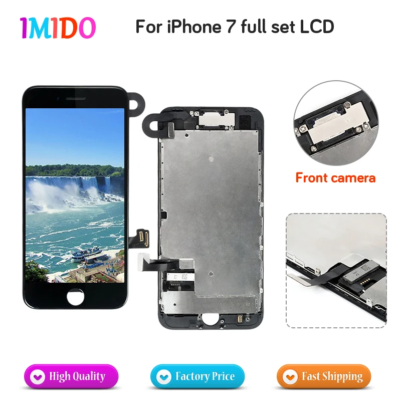 3PCS DHL shipping Full Set LCD For iPhone 7 LCD Display Touch Screen+Front camera Digitizer Assembly Replacement
3PCS DHL shipping Full Set LCD For iPhone 7 LCD Display Touch Screen+Front camera Digitizer Assembly Replacement
