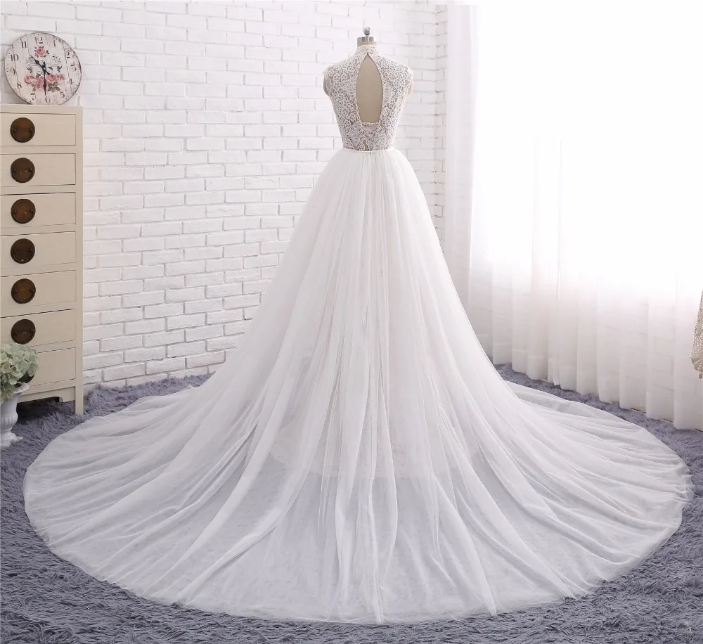 Кружевные свадебные платья русалки с юбкой Vestido de Noiva 2017 свадебное платье высоким