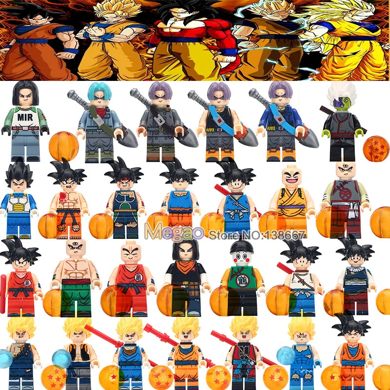Single Sale Dragon Ball Z Torankusu Vegeta Minifigured Anime Goku Tien Shinhan Building Blocks Children Cartoon Toys
Single Sale Dragon Ball Z Torankusu Vegeta Minifigured Anime Goku Tien Shinhan Building Blocks Children Cartoon Toys