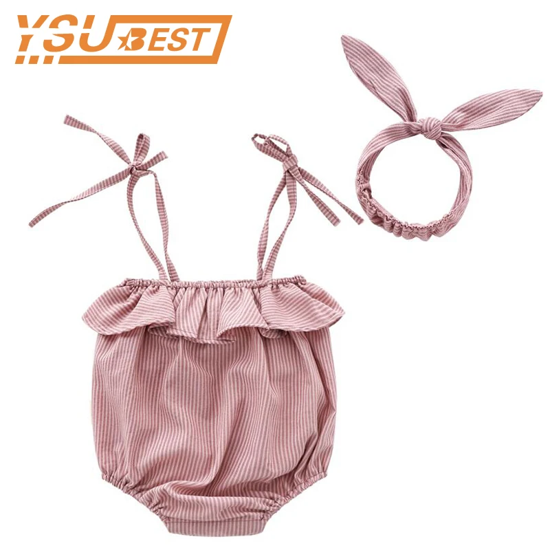 0-24M Toddler Rompers Infant Baby Girls Clothes Camisole Cute Bodysuit Jumpsuit Sunsuit Clothes Outfit Rompers + Hairband 2pcs
0-24M Toddler Rompers Infant Baby Girls Clothes Camisole Cute Bodysuit Jumpsuit Sunsuit Clothes Outfit Rompers + Hairband 2pcs