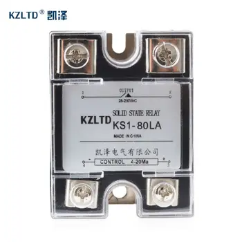 SSR-80LA Voltage Regulator 4-20MA to 28~280V AC Output Solid State Relay Single Phase rele 220V 80A Quality Guarantee KS1-80LA
SSR-80LA Voltage Regulator 4-20MA to 28~280V AC Output Solid State Relay Single Phase rele 220V 80A Quality Guarantee KS1-80LA