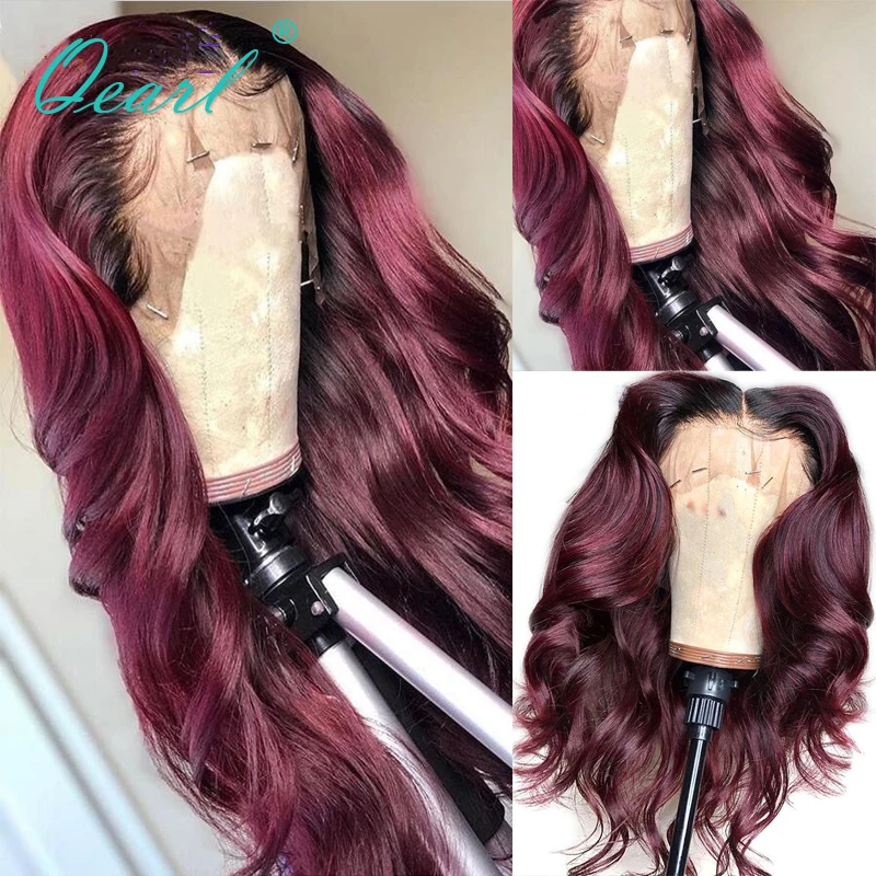 Ombre Peruvian Human Hair Wigs Lace Front Wig With Baby Hair #1B/99J Burgundy 13x4/13x6 Remy Wavy Hair Wigs Qearl
Ombre Peruvian Human Hair Wigs Lace Front Wig With Baby Hair #1B/99J Burgundy 13x4/13x6 Remy Wavy Hair Wigs Qearl