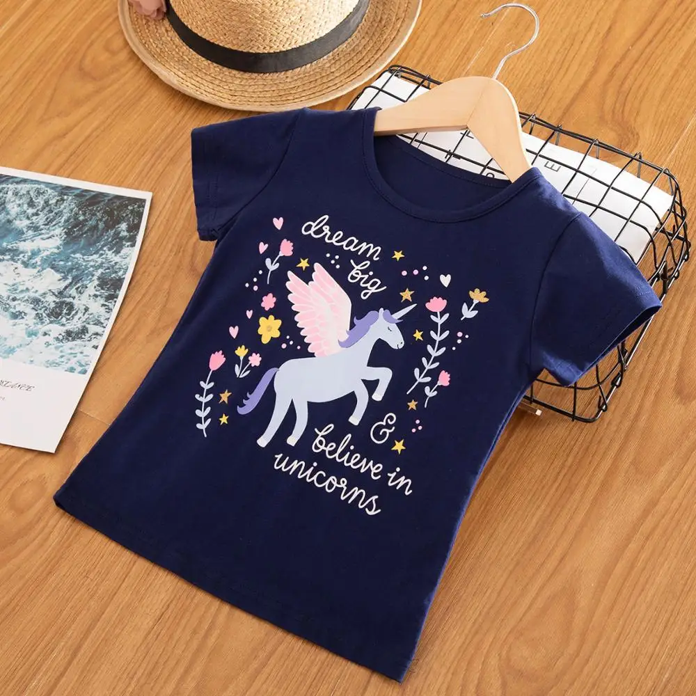 Kids Shirts For Girls Unicorn Tops Summer Cotton T shirt Baby Girl Clothes T-shirts Children Short Sleeve Tees T shirts 3 6 7 8Y 
Kids Shirts For Girls Unicorn Tops Summer Cotton T shirt Baby Girl Clothes T-shirts Children Short Sleeve Tees T shirts 3 6 7 8Y