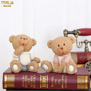 DMLS Resin Bear Figures Figurines Artware Birthday Gift Lovely Couple Bear Ornaments Doll Home Decor 2 pcs/set Free Shipping
DMLS Resin Bear Figures Figurines Artware Birthday Gift Lovely Couple Bear Ornaments Doll Home Decor 2 pcs/set Free Shipping
