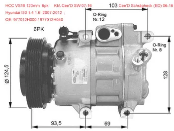 977012H001 977012H002 977012H040 auto ac Compressor for Hyundai i30 KIA Cee'D VS16 
977012H001 977012H002 977012H040 auto ac Compressor for Hyundai i30 KIA Cee'D VS16