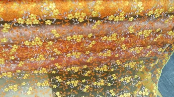 2018 New Fashion Embroidered fabric yellow flowers lace fabric Wedding dress wholesale retail
2018 New Fashion Embroidered fabric yellow flowers lace fabric Wedding dress wholesale retail
