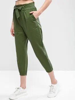 ZAFUL 2019 Women High Waist Pants Female Solid Color Trousers Belted Capri Jogger Pants
ZAFUL 2019 Women High Waist Pants Female Solid Color Trousers Belted Capri Jogger Pants