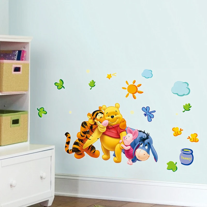 Winnie The Pooh Wall Stickers Kids Room Decoration Diy Cartoon Animals Bear Tiger Pig Donkey Mural Art Home Decals PVC Posters
Winnie The Pooh Wall Stickers Kids Room Decoration Diy Cartoon Animals Bear Tiger Pig Donkey Mural Art Home Decals PVC Posters