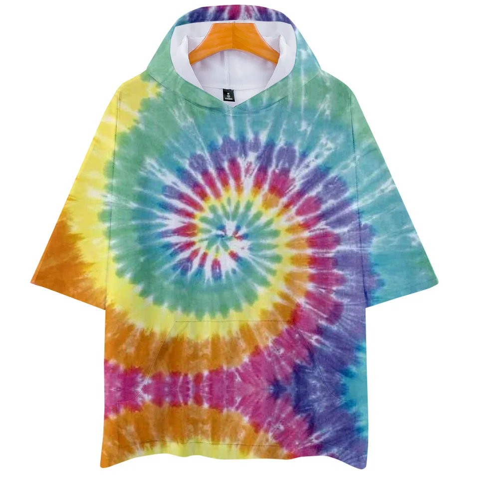 3D Tie Dye Flashbacks Harajuku Hooded T Shirt Boys and Girls colorful psychedelic Print T-shirt Tops Short Sleeve Tshirt Clothes
3D Tie Dye Flashbacks Harajuku Hooded T Shirt Boys and Girls colorful psychedelic Print T-shirt Tops Short Sleeve Tshirt Clothes
