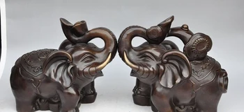 11"chinese bronze wealth money coin ingot ruyi animal elephant lucky statue pair
11"chinese bronze wealth money coin ingot ruyi animal elephant lucky statue pair