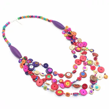 BeUrSelf Maxi Statement Necklace Bohemian Ethnic Multi Layer Collier Femme Handmade Long Rope Cord African Wood Beads jewelry
BeUrSelf Maxi Statement Necklace Bohemian Ethnic Multi Layer Collier Femme Handmade Long Rope Cord African Wood Beads jewelry
