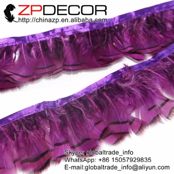 ZPDECOR 10yards/lot 5cm(2inch) Dyed Purple Chukar Partridge Hen Feather Trim Decoration Performance
ZPDECOR 10yards/lot 5cm(2inch) Dyed Purple Chukar Partridge Hen Feather Trim Decoration Performance