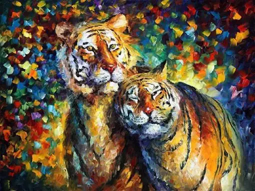 New mosaic full laid Diamond painting embroidery Abstract Wild tiger couple beads cross stitch painting handwork kits wall decor
New mosaic full laid Diamond painting embroidery Abstract Wild tiger couple beads cross stitch painting handwork kits wall decor