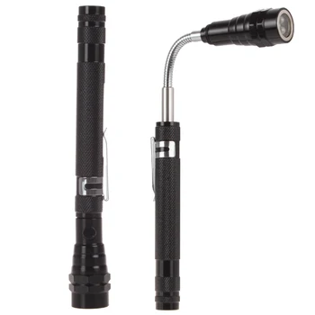 Mini Pen Shape LED Flashlight Torch Penlight Auminum Outdoor Flash Light with Flexible Neck + Magnetic Head + Telescopic Body
Mini Pen Shape LED Flashlight Torch Penlight Auminum Outdoor Flash Light with Flexible Neck + Magnetic Head + Telescopic Body