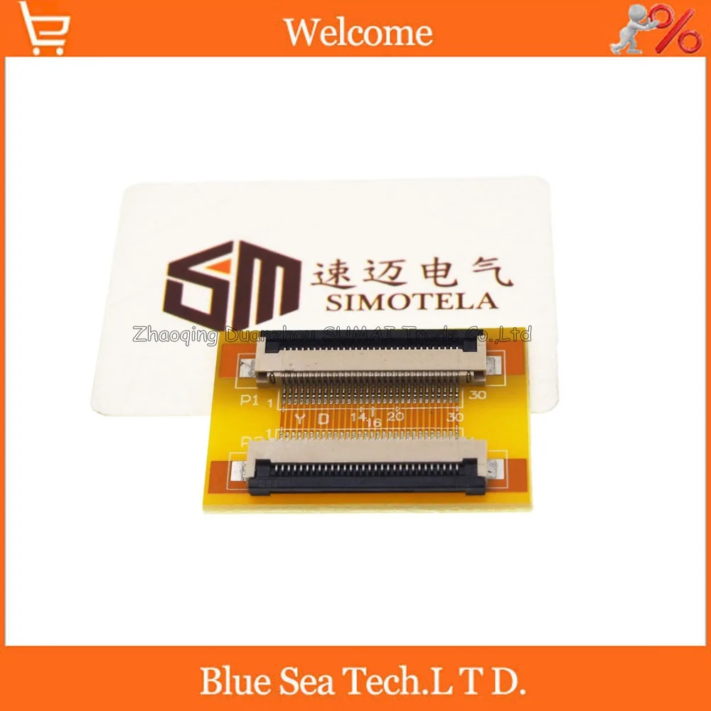 30 Pin 0.5mm FPC/FFC PCB connector socket adapter board,30P flat cable extend for LCD screen interface
30 Pin 0.5mm FPC/FFC PCB connector socket adapter board,30P flat cable extend for LCD screen interface