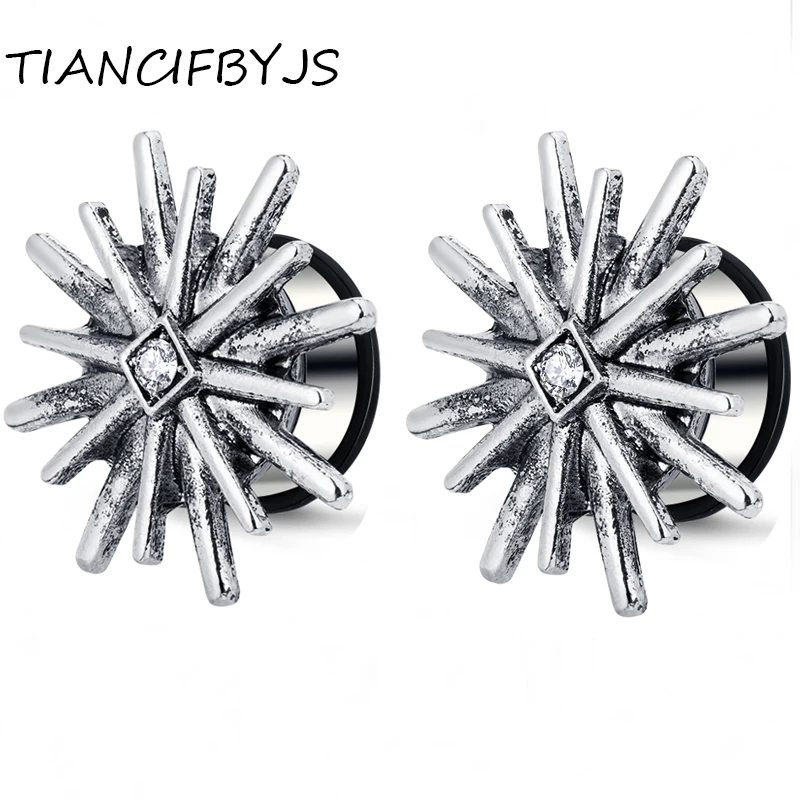 Фото TIANCIFBYJS New Fashion Ear plugs Tunnel Earlobe Single Flare Flesh Gauge Earring Piercing Body Jewelry Factory Sales | Украшения и