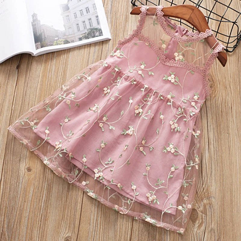 Girls Dresses 2019 New Children's Clothing Girls Fashion Embroidery Flower Mesh Vest Dress Sweet Princess Clothes
Girls Dresses 2019 New Children's Clothing Girls Fashion Embroidery Flower Mesh Vest Dress Sweet Princess Clothes