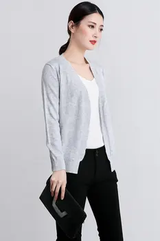 Spring Autumn NEW Cashmere Blended Knitted Cardigan Back Kick Pleat Loose Female Long-Sleeve V-neck Wool Cardigan Jacket
Spring Autumn NEW Cashmere Blended Knitted Cardigan Back Kick Pleat Loose Female Long-Sleeve V-neck Wool Cardigan Jacket