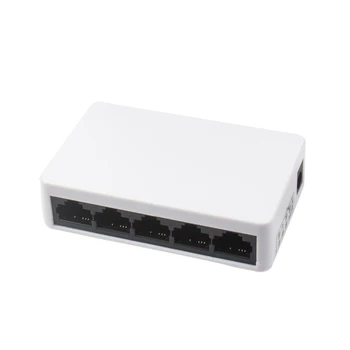 Network Switch 5 Ports Fast Ethernet 10/100Mbps LAN RJ45 Switcher Hub with Power Adapter for Desktop PC
Network Switch 5 Ports Fast Ethernet 10/100Mbps LAN RJ45 Switcher Hub with Power Adapter for Desktop PC
