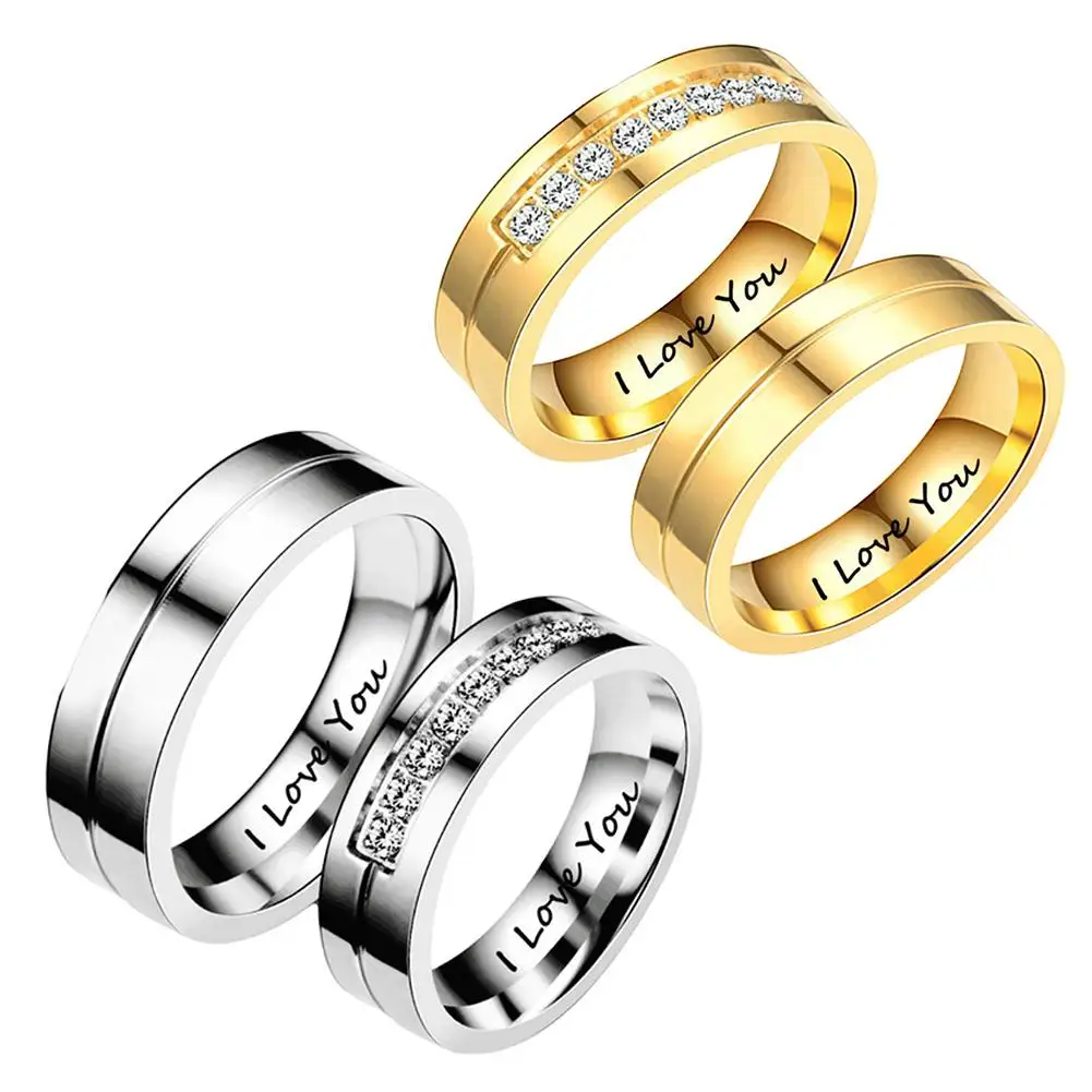 2019 Fashion Rhinestone Letters I Love You Couple Rings Men Women Wedding Jewelry Valentine's Day Gift
2019 Fashion Rhinestone Letters I Love You Couple Rings Men Women Wedding Jewelry Valentine's Day Gift