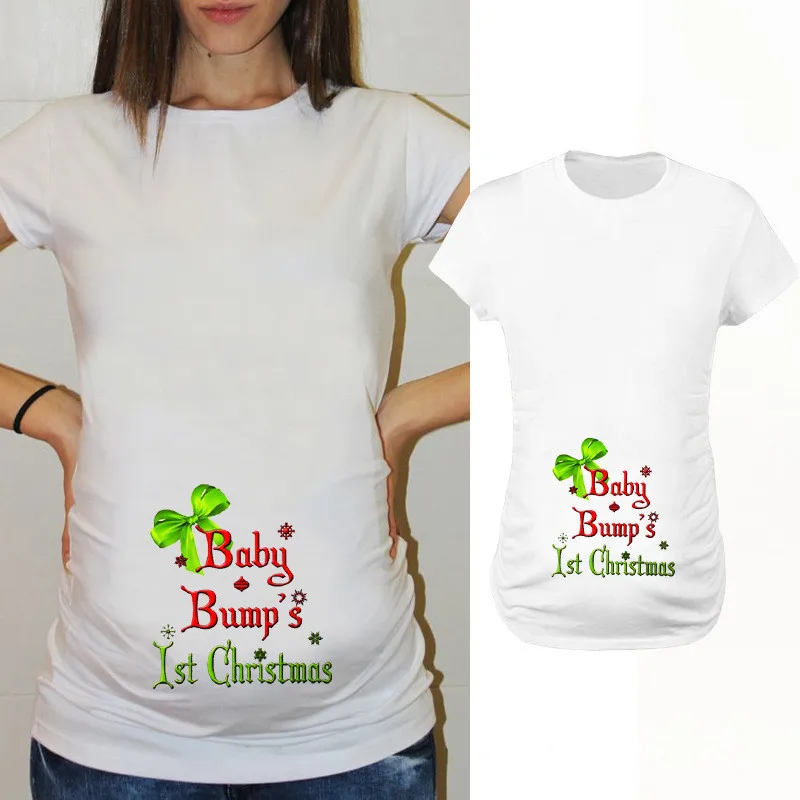 Hot Enceinte Tops For Pregnant Women Maternity Tee Shirt Santa Claus Baby Print T-Shirts New Year Christmas Pregnancy Clothing
Hot Enceinte Tops For Pregnant Women Maternity Tee Shirt Santa Claus Baby Print T-Shirts New Year Christmas Pregnancy Clothing